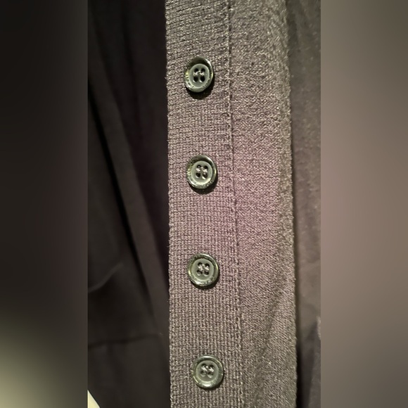 Simona Barbieri Twin-Set Black Long Cardigan/Sweater Dress - Picture 5 of 11